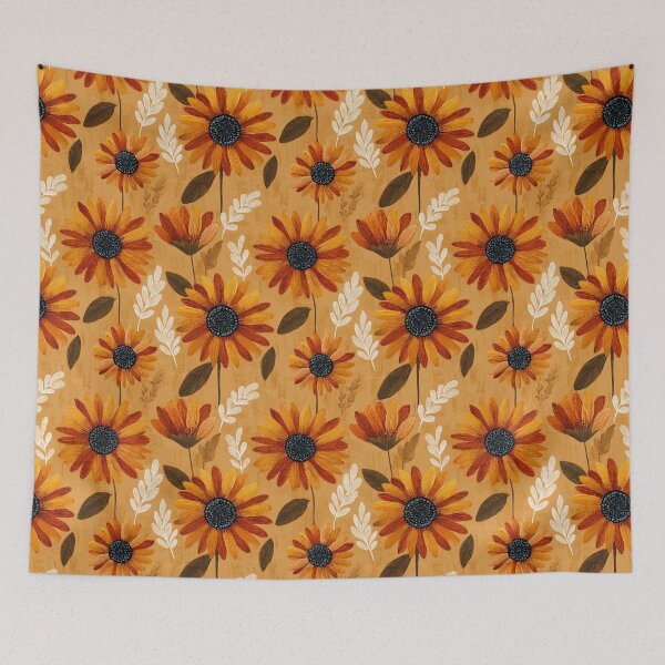 Item preview, Minimalistic Sunflower Print - Flower Floral Pattern - Anniversary Gifts For Him designed and sold by RoyalStarsPatts.