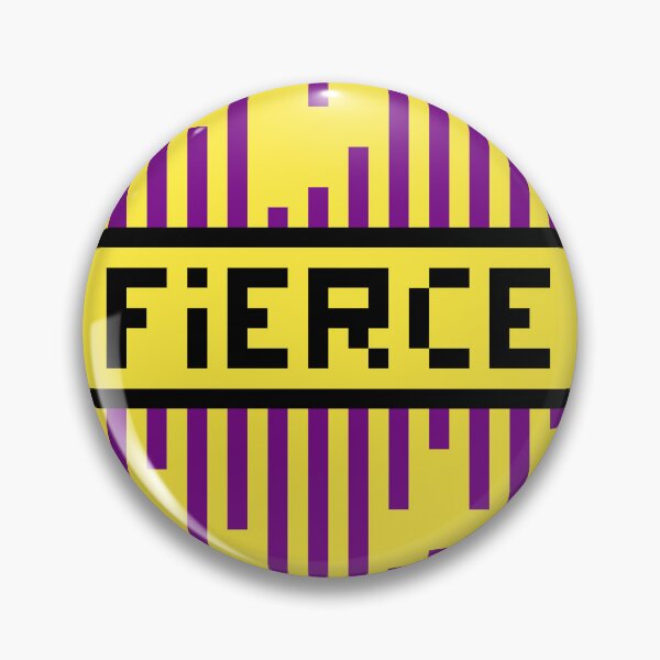 Item preview, FIERCE — Pixel Art Pride Word | Retro 8-Bit LGBTQ Typography designed and sold by Mouremandier.