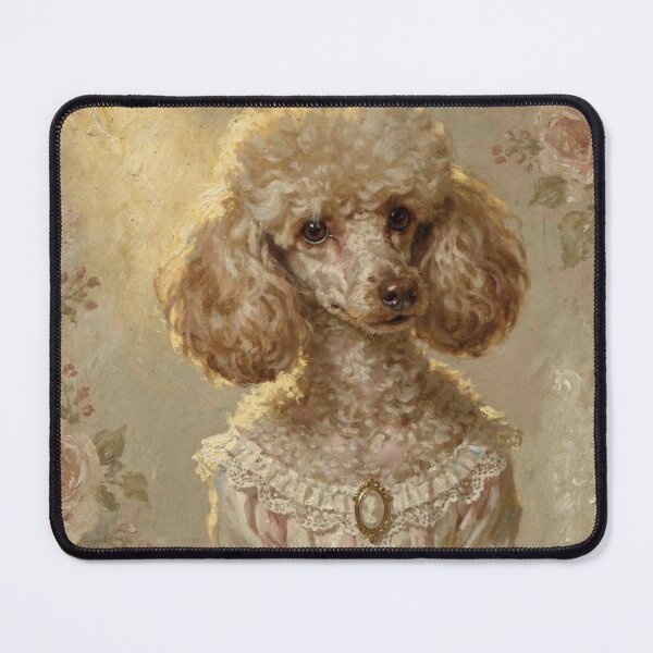 Item preview, Poodle Portrait Vintage Dog Painting designed and sold by VelarisMoon.