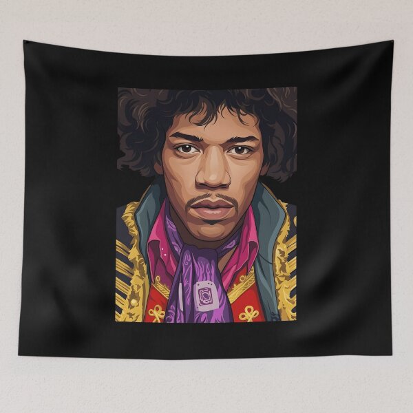 Item preview, Jimi Hendrix Vector Illustration designed and sold by Boruto1231.