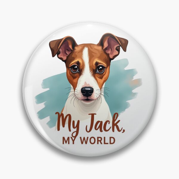 Item preview, Jack Russell Terrier with My Jack, My World text designed and sold by Prints by Mat.