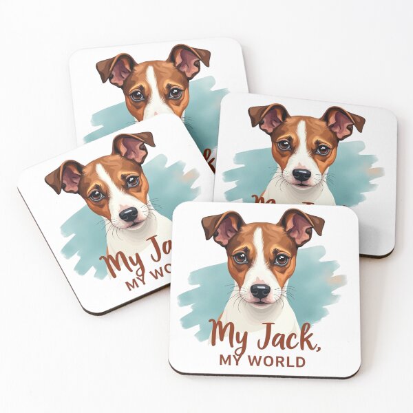 Item preview, Jack Russell Terrier with My Jack, My World text designed and sold by Prints by Mat.
