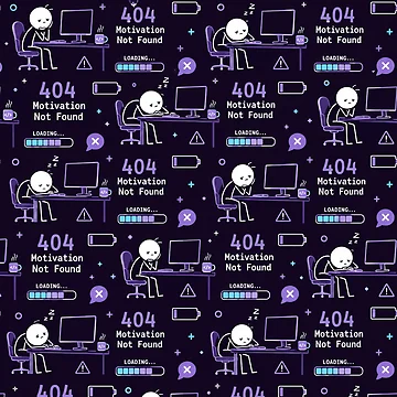Artwork thumbnail, 404 Motivation Not Found – Developer Burnout Pattern by DebugLab