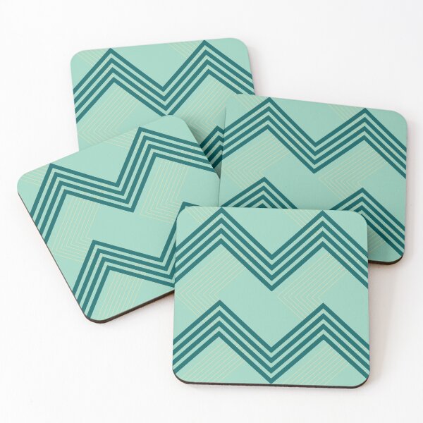 Item preview, Green Creative Waves 94 - Mid Century design designed and sold by StefanStudioArt.