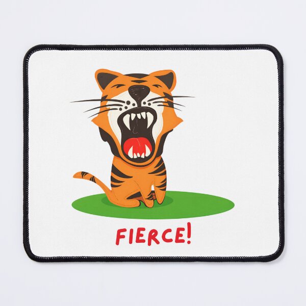 Item preview, Cute Cartoon Tiger Fierce Funny Animal designed and sold by ROARSOME DESiGNS.