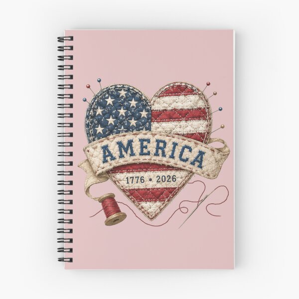 Item preview, Vintage Patchwork Heart America's 250th Anniversary designed and sold by Applecrunch.