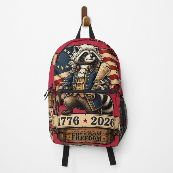 Item preview, Founding Father Raccoon America 250 Patriotic Design | 1776 2026 Independence Day | Funny Revolutionary War Trash Panda designed and sold by VectorJoy.