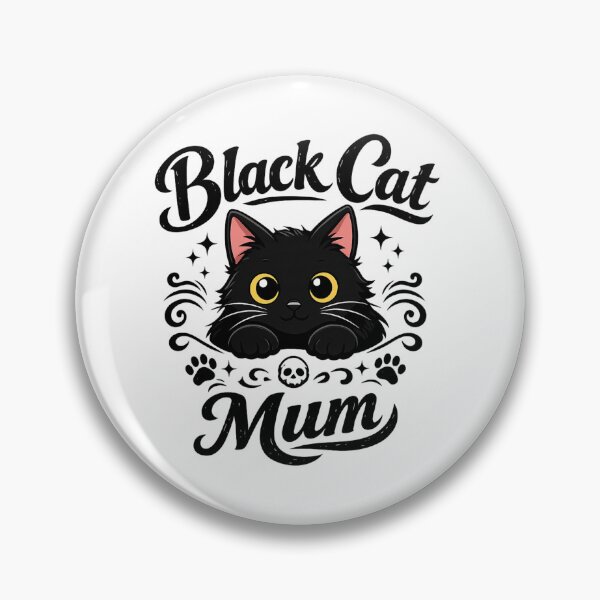 Item preview, Black cat mum print gift black cat owners  designed and sold by Tee Visions.