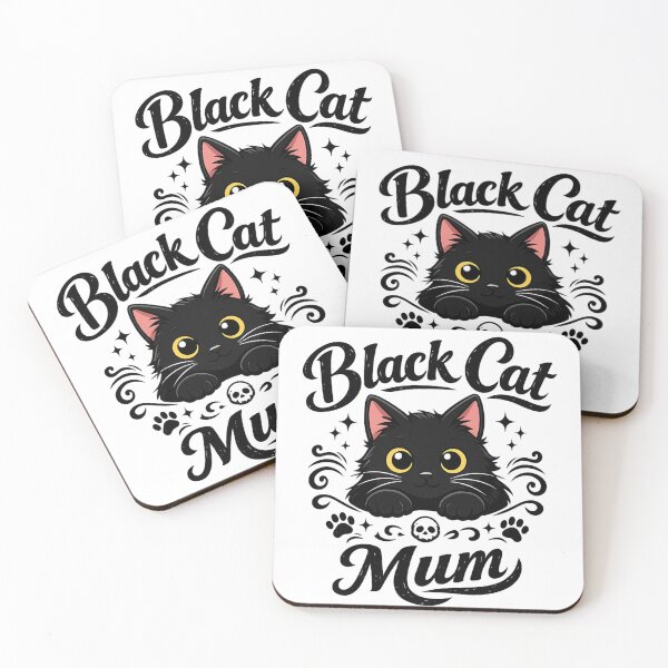 Item preview, Black cat mum print gift black cat owners  designed and sold by Tee Visions.