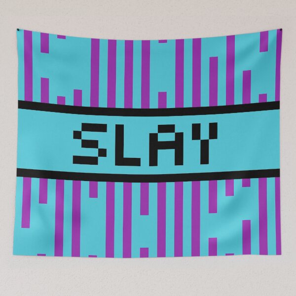Item preview, SLAY — Pixel Art Pride Word | Retro 8-Bit LGBTQ Typography designed and sold by Mouremandier.