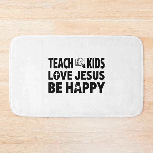 Item preview, Teach Kids Love Jesus Be Happy Sunday School Teacher designed and sold by GCFULLA.