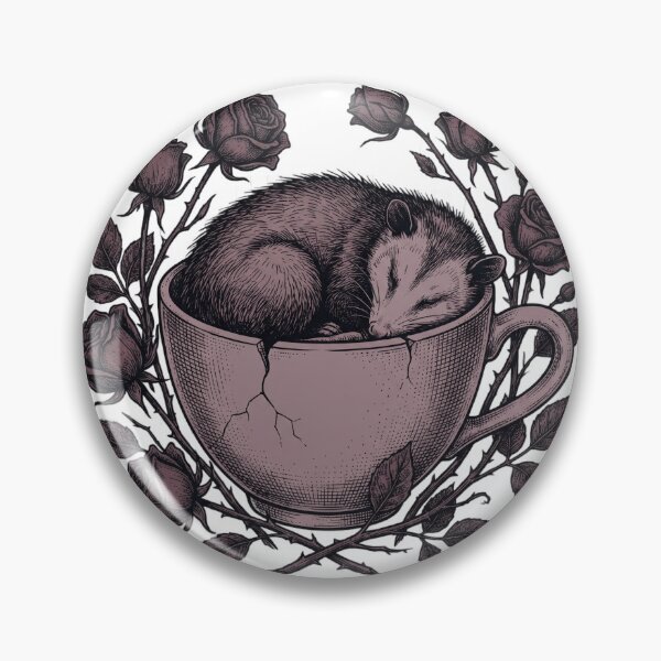 Item preview, Emotional Support Possum - Vintage Dark Academia Art designed and sold by Retro Mood Co.
