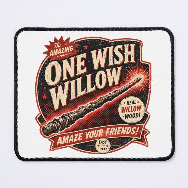 Item preview, One Wish Willow Retro Ad - Obsession Movie Magic Wand designed and sold by RedVista.