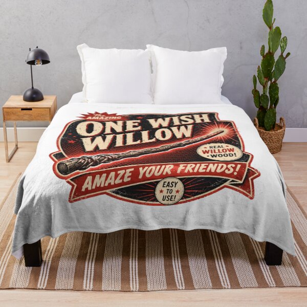 Item preview, One Wish Willow Retro Ad - Obsession Movie Magic Wand designed and sold by RedVista.