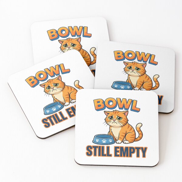 Item preview, Empty Bowl Tabby Cat  designed and sold by Wild Creative Art.