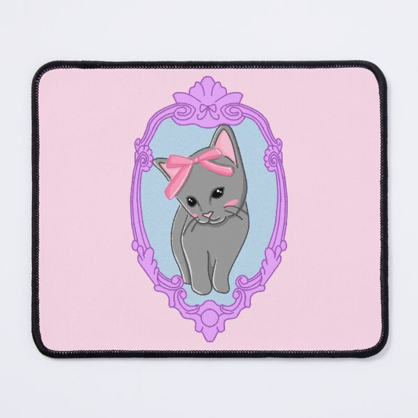 Item preview, vintage kitten with a bow designed and sold by trinketgal.