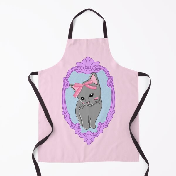 Item preview, vintage kitten with a bow designed and sold by trinketgal.