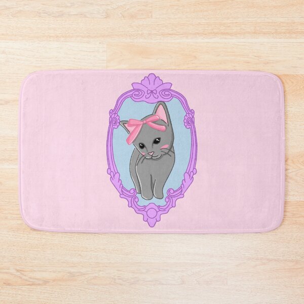 Item preview, vintage kitten with a bow designed and sold by trinketgal.