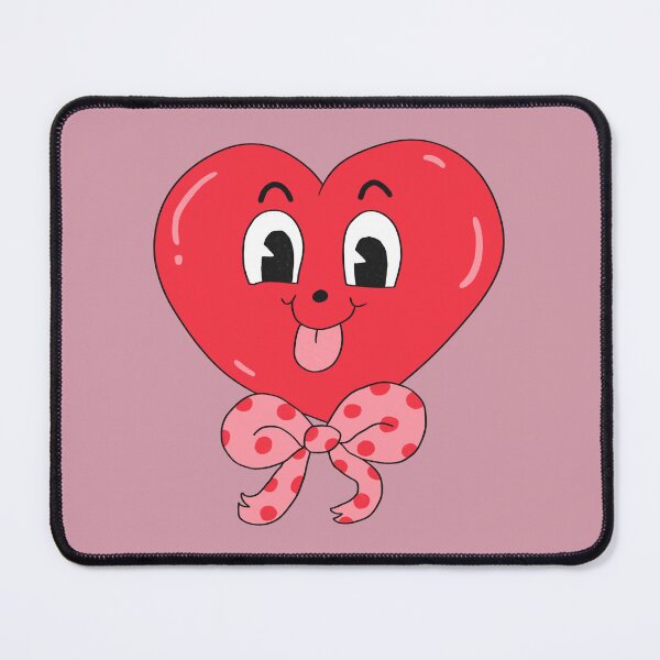 Item preview, Red Silly Heart with Bow (Purple) designed and sold by yellowflowerhut.
