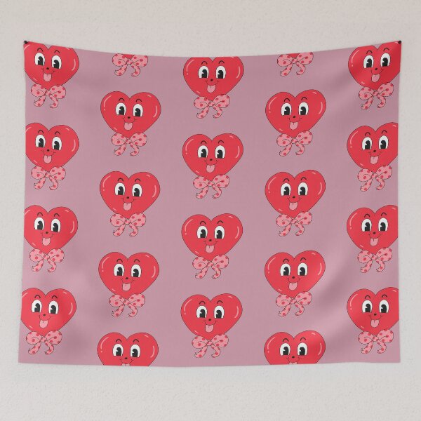 Item preview, Red Silly Heart with Bow (Purple) designed and sold by yellowflowerhut.