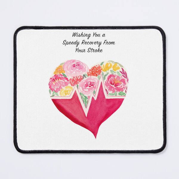 Item preview, Get Well from Stroke Heart Greeting Card designed and sold by daphsam.