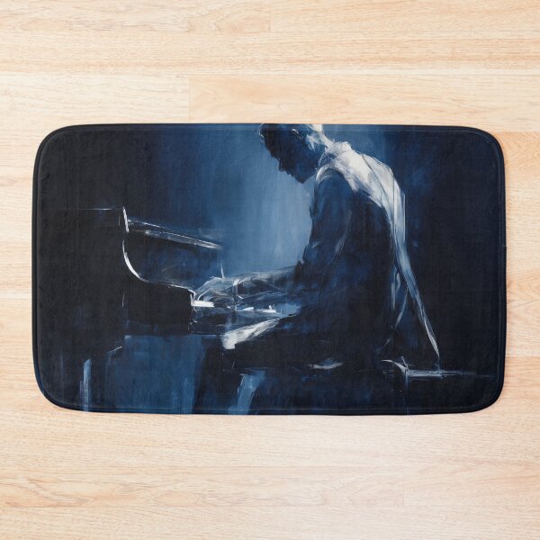Item preview, Abstract Pianist in Midnight Blue designed and sold by Rtymer.