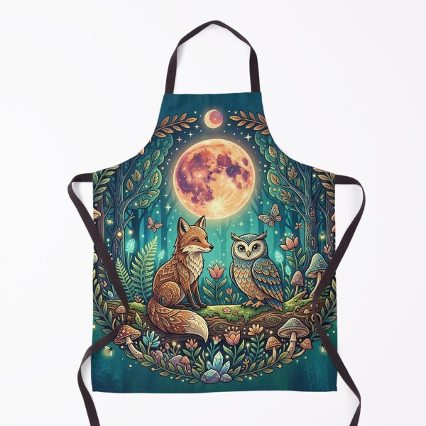 Item preview, Mystic Forest Companions: Fox and Owl Moonlit Magic designed and sold by MoonwoodStudio.