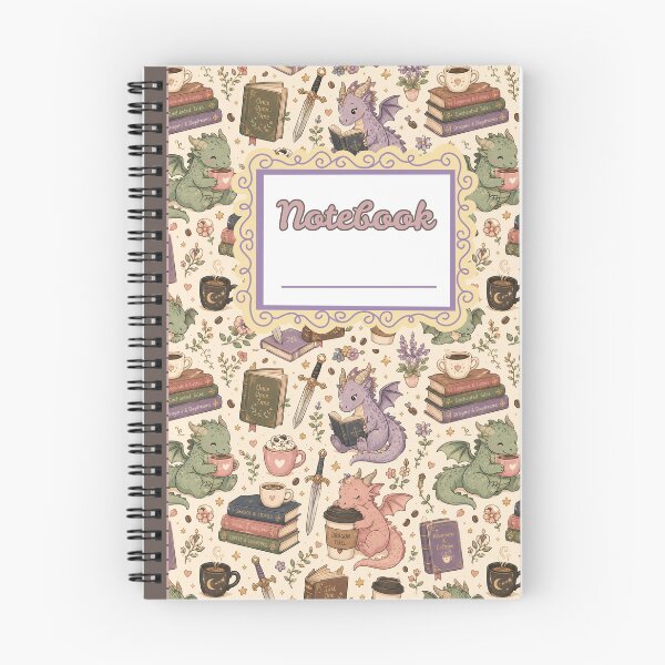 Item preview, Bookish fantasy Notebook designed and sold by KozyLeaf Studio.