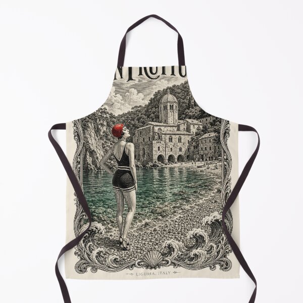 Item preview, San Fruttuoso, Liguria, Italy [Wood Engraving] designed and sold by elektronen.