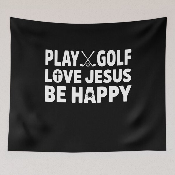 Item preview, Play Golf Love Jesus Be Happy Christian Golfer designed and sold by GCFULLA.