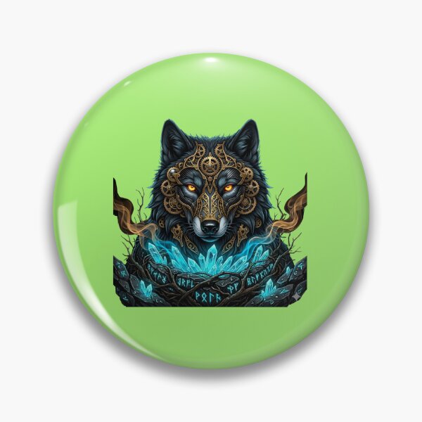 Item preview, Steampunk Wolf and Mechanical Wolf Head with Cyan Crystals2 designed and sold by Utopian-Magic.