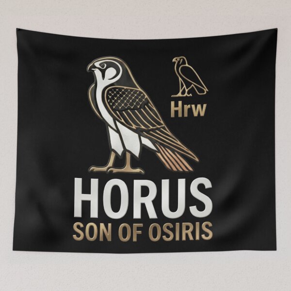Item preview, Horus Son of Osiris | Ancient Egyptian Falcon God Art designed and sold by Queen Cleopatra.