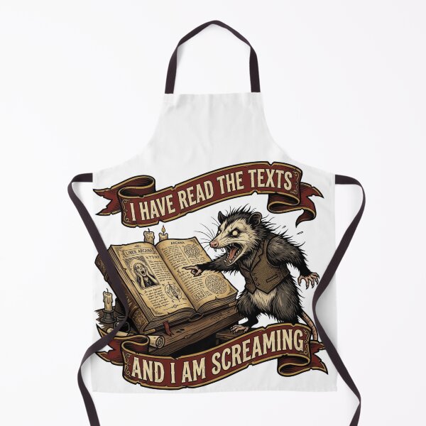 Item preview, I Have Read The Texts And I Am Screaming - Possum designed and sold by Retro Mood Co.