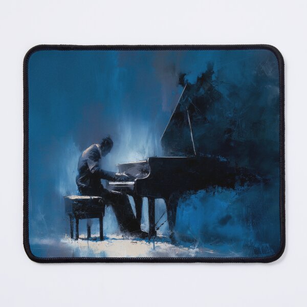 Item preview, Abstract Pianist in Midnight Blue designed and sold by Rtymer.