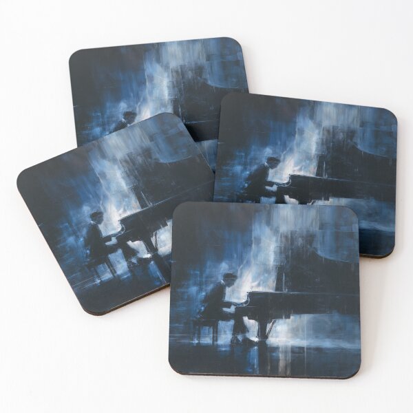 Item preview, Abstract Pianist in Midnight Blue designed and sold by Rtymer.
