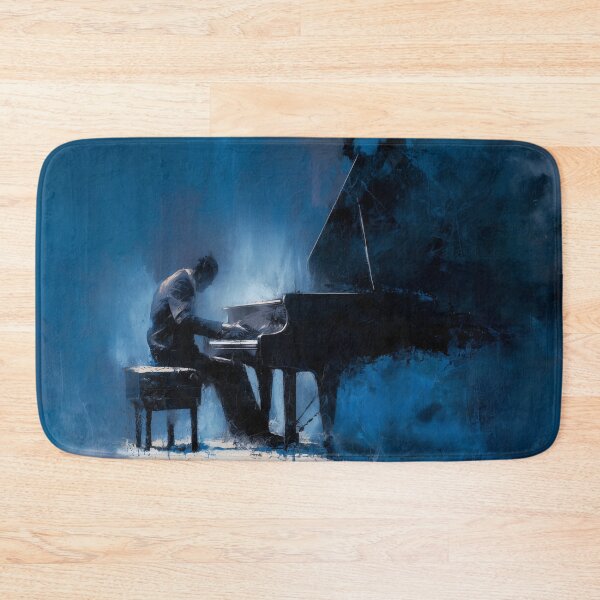 Item preview, Abstract Pianist in Midnight Blue designed and sold by Rtymer.
