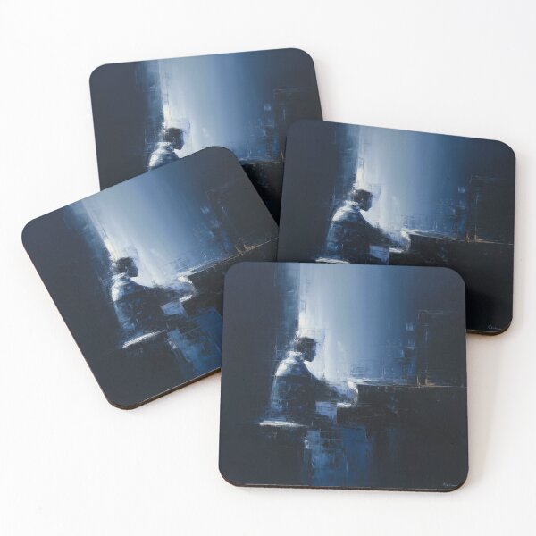 Item preview, Abstract Pianist in Midnight Blue designed and sold by Rtymer.
