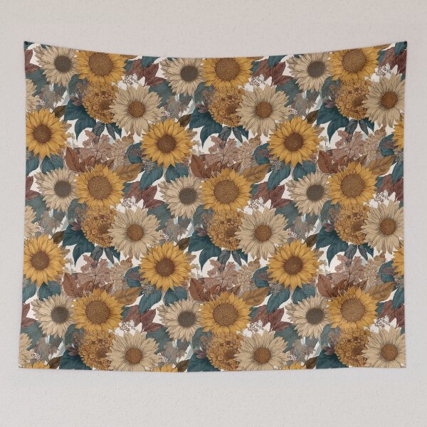 Item preview, Unique Sunflower Floral  - Flower Garden Pattern - Best Friend Gifts designed and sold by RoyalStarsPatts.