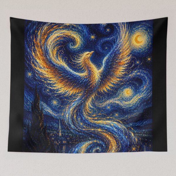 Item preview, Celestial Phoenix of the Starry Night designed and sold by ManJiangHong.