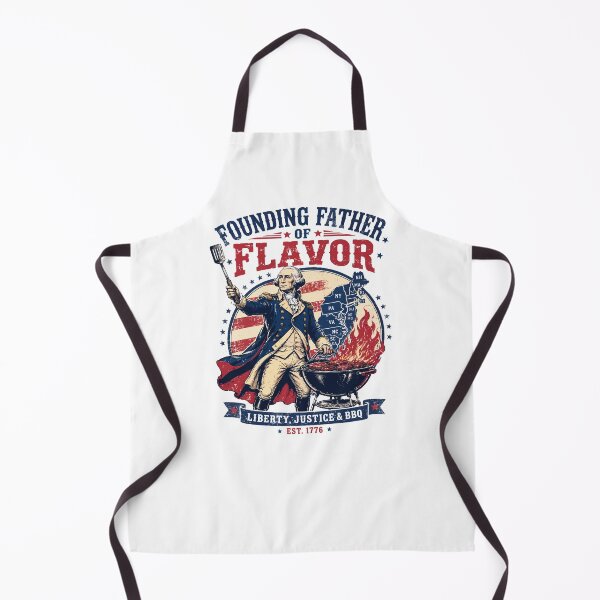 Item preview, Founding Father of Flavor – Liberty Justice & BBQ Est. 1776 Funny Patriotic Shirt designed and sold by Mikoff04-arts.