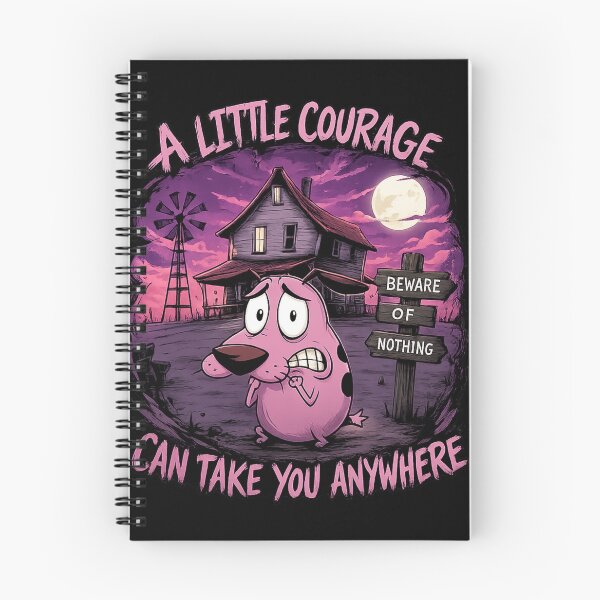 Item preview, A Little Courage Can Take You Anywhere | Spooky Cartoon Dog | Halloween Gothic Art designed and sold by ChemiroL.