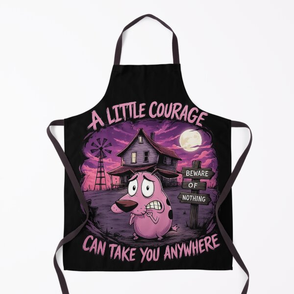 Item preview, A Little Courage Can Take You Anywhere | Spooky Cartoon Dog | Halloween Gothic Art designed and sold by ChemiroL.