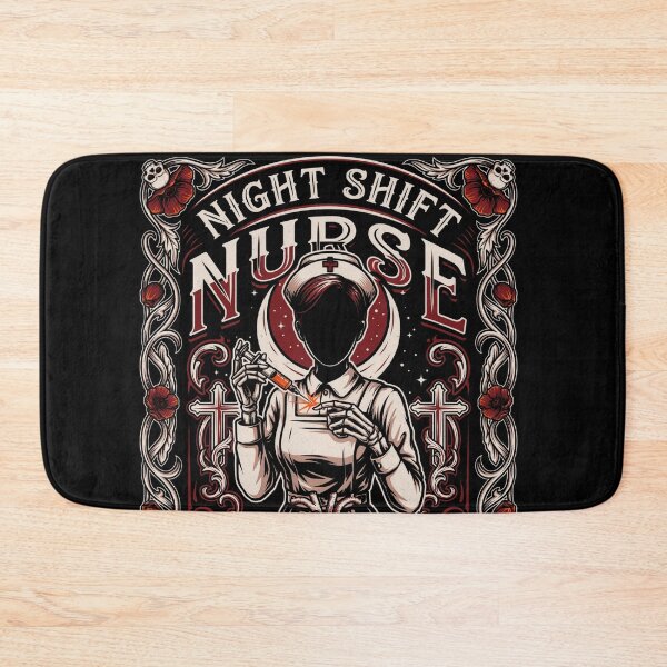 Item preview, Spooky Nurse Shirt | Dark Humor Night Shift Nurse | Halloween Nurse Tee designed and sold by EXATEES  ⭐⭐⭐⭐⭐.