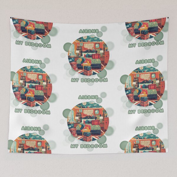 Item preview, Airbnb My Bedroom Funny Staycation Travel Meme designed and sold by iamKRUK.