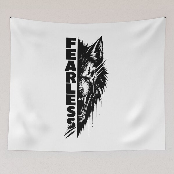 Item preview, Fearless Wolf designed and sold by maniacdesignz11.