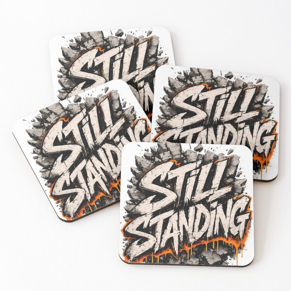 Item preview, Still Standing Distressed Graffiti Streetwear T-Shirt designed and sold by etuvibes.