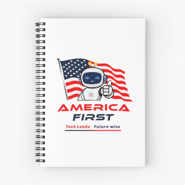 Item preview, America First Tech Robot - Future Wins Vector designed and sold by Print Expert.