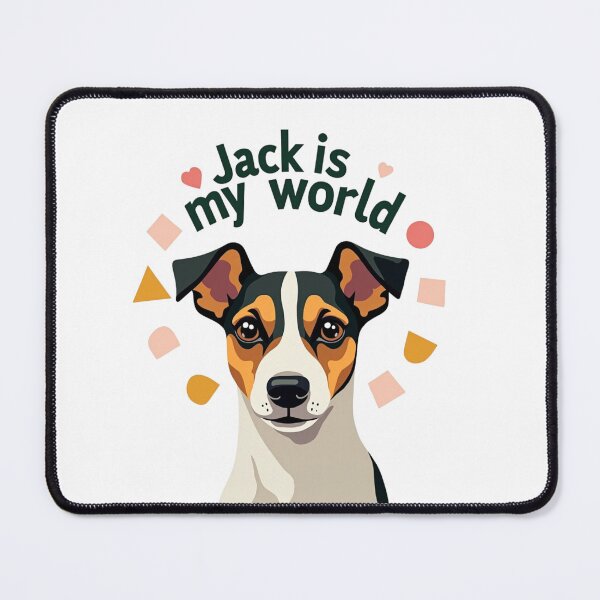 Item preview, Jack Russell Terrier with Jack is my world text designed and sold by Prints by Mat.