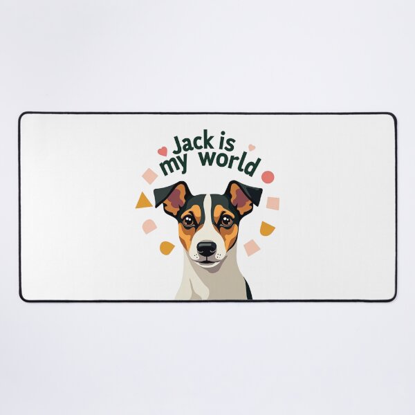 Item preview, Jack Russell Terrier with Jack is my world text designed and sold by Prints by Mat.