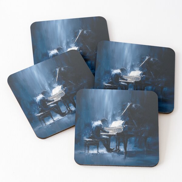 Item preview, Abstract Pianist in Midnight Blue designed and sold by Rtymer.